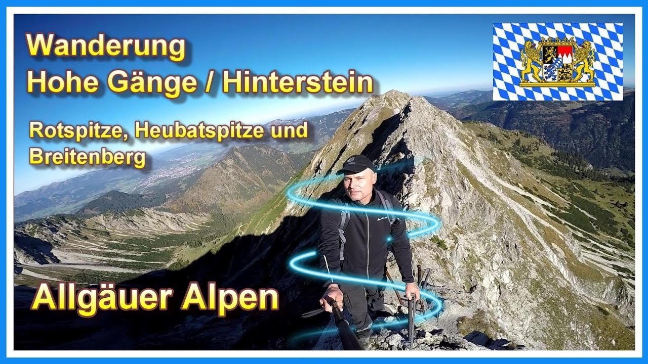 Wanderung Hohe Gänge / Rotspitze  | Heubatspitze  | Breitenberg / Hinterstein bei Bad Hindelang 2018