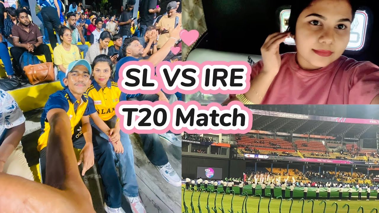 Match එක බලන්න ගියාද guys..??? 🇱🇰😍🫶 SL VS IRE | T20 Match 🥀🎀 #srilankancricket #t20worldcup