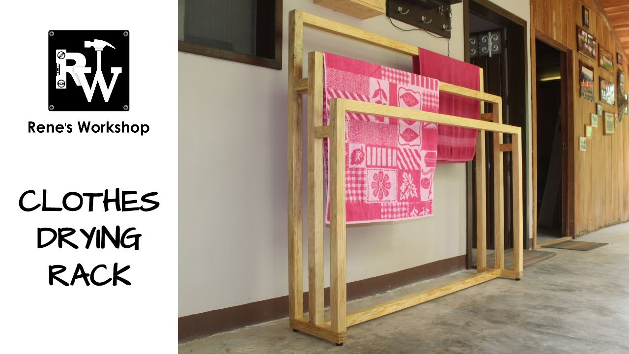 How to Make Clothes Drying Rack | Towel Rack Stand
