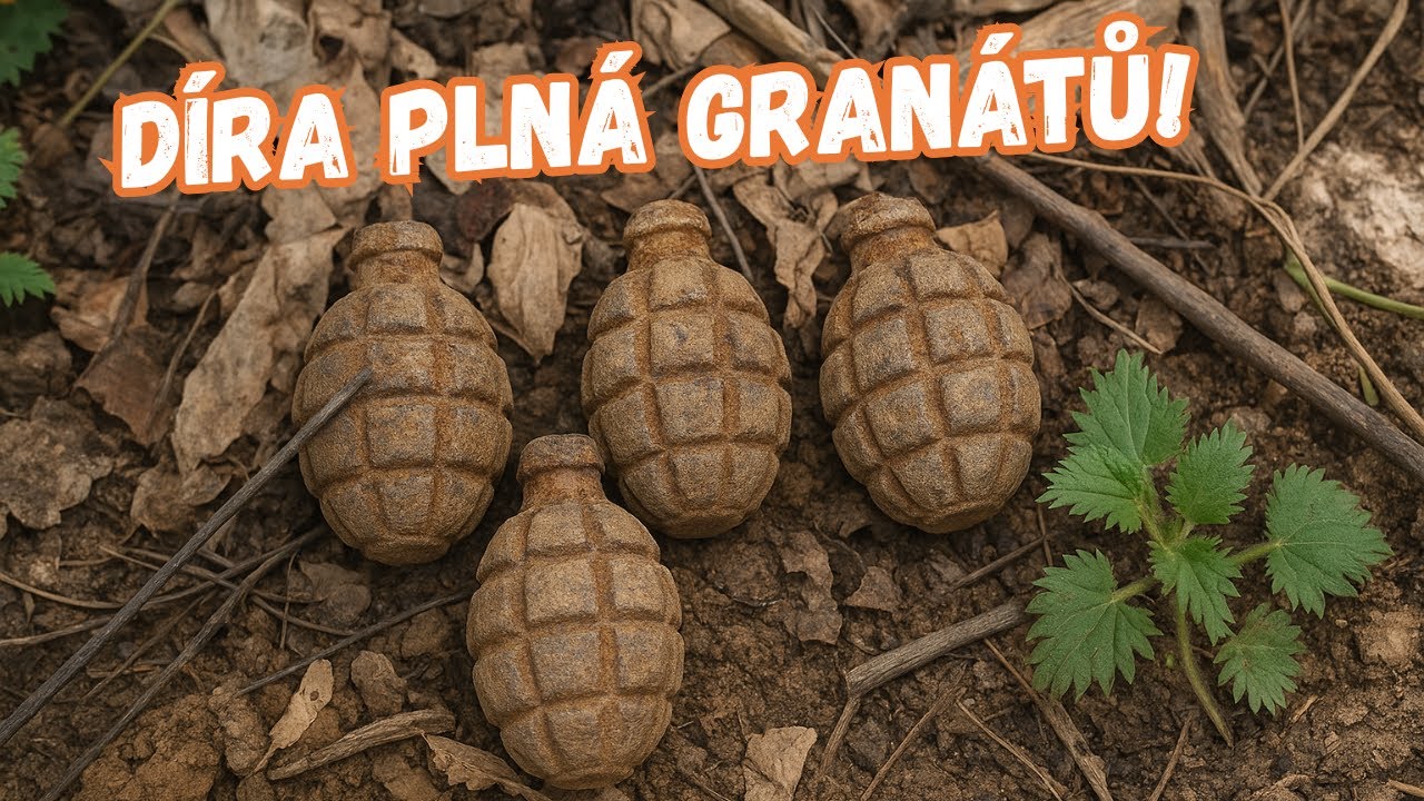 Našli jsme díru plnou GRANÁTŮ v Pancéřovém lese!