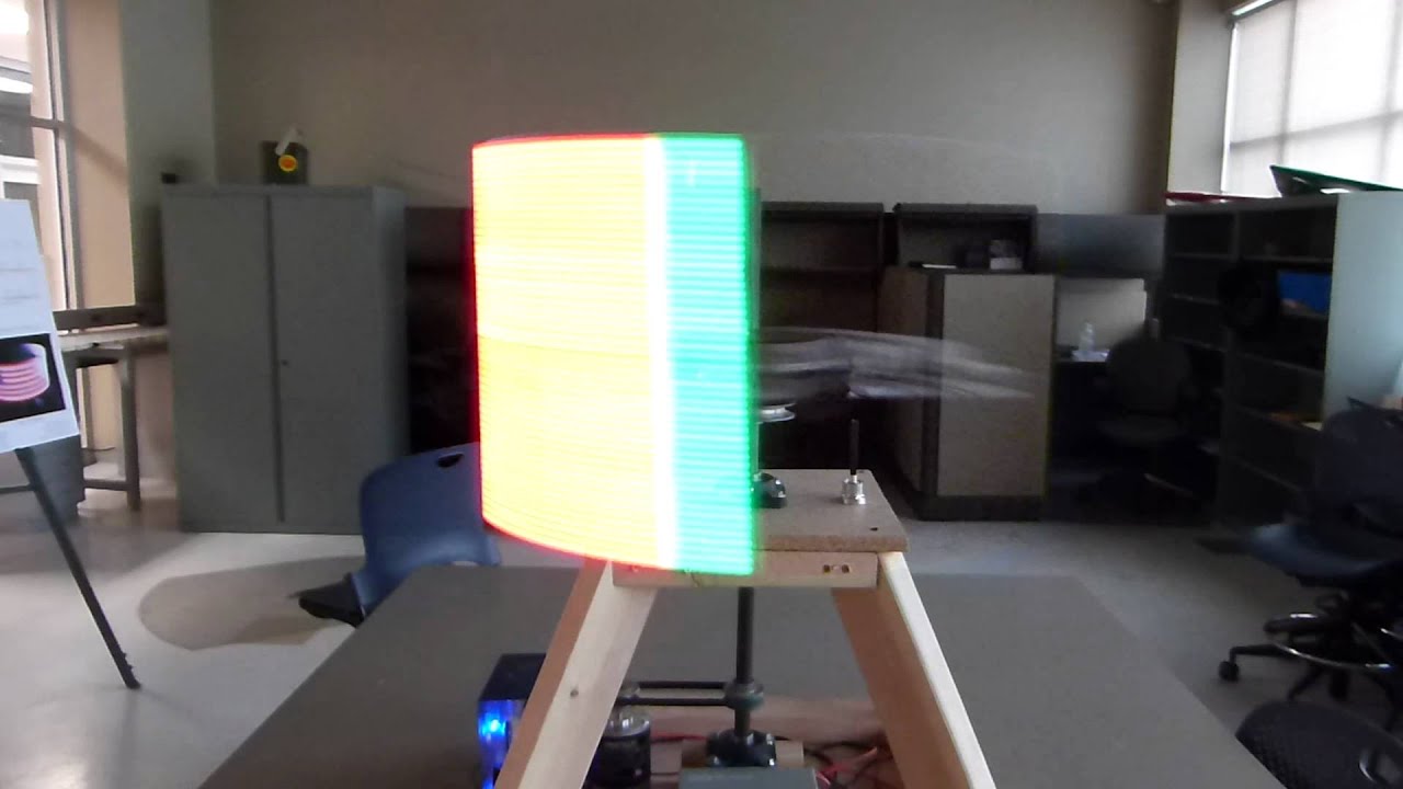 Daylight Demo of LED POV Display