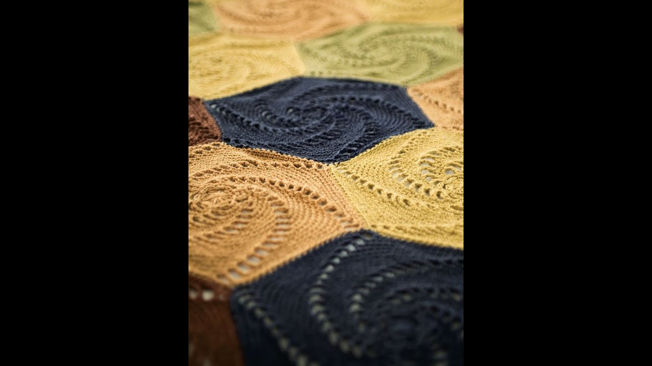 How to crochet spiral Hexgaon free pattern for blanket or shawl crochet pattern