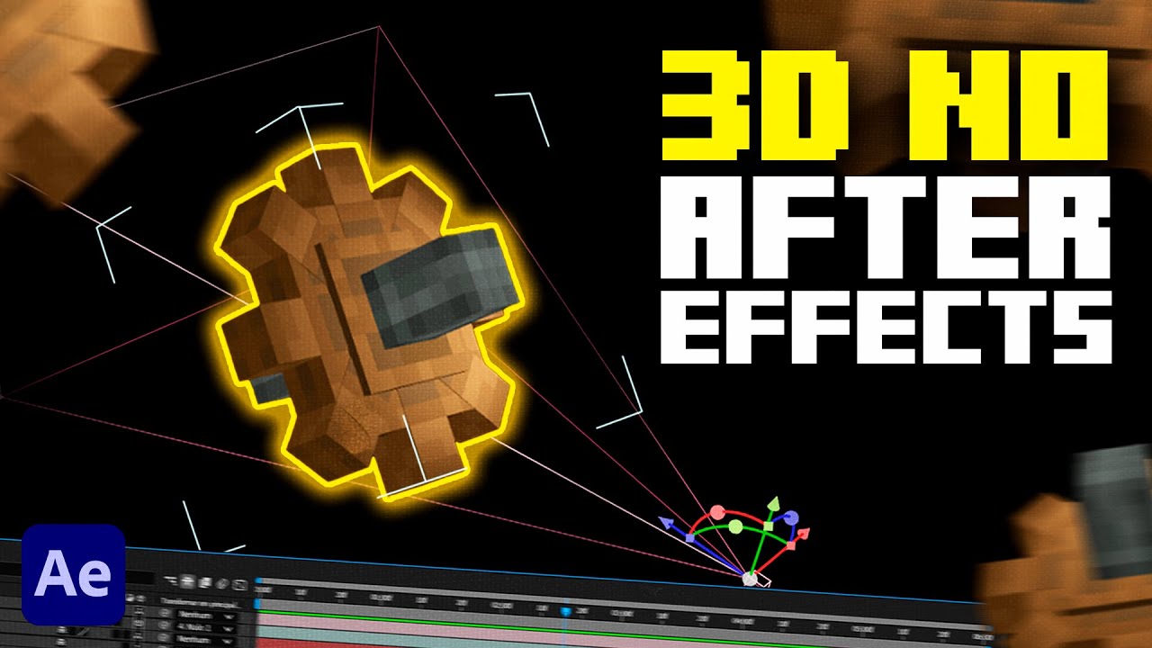 New 3D feature in After Effects 2026 with Minecraft