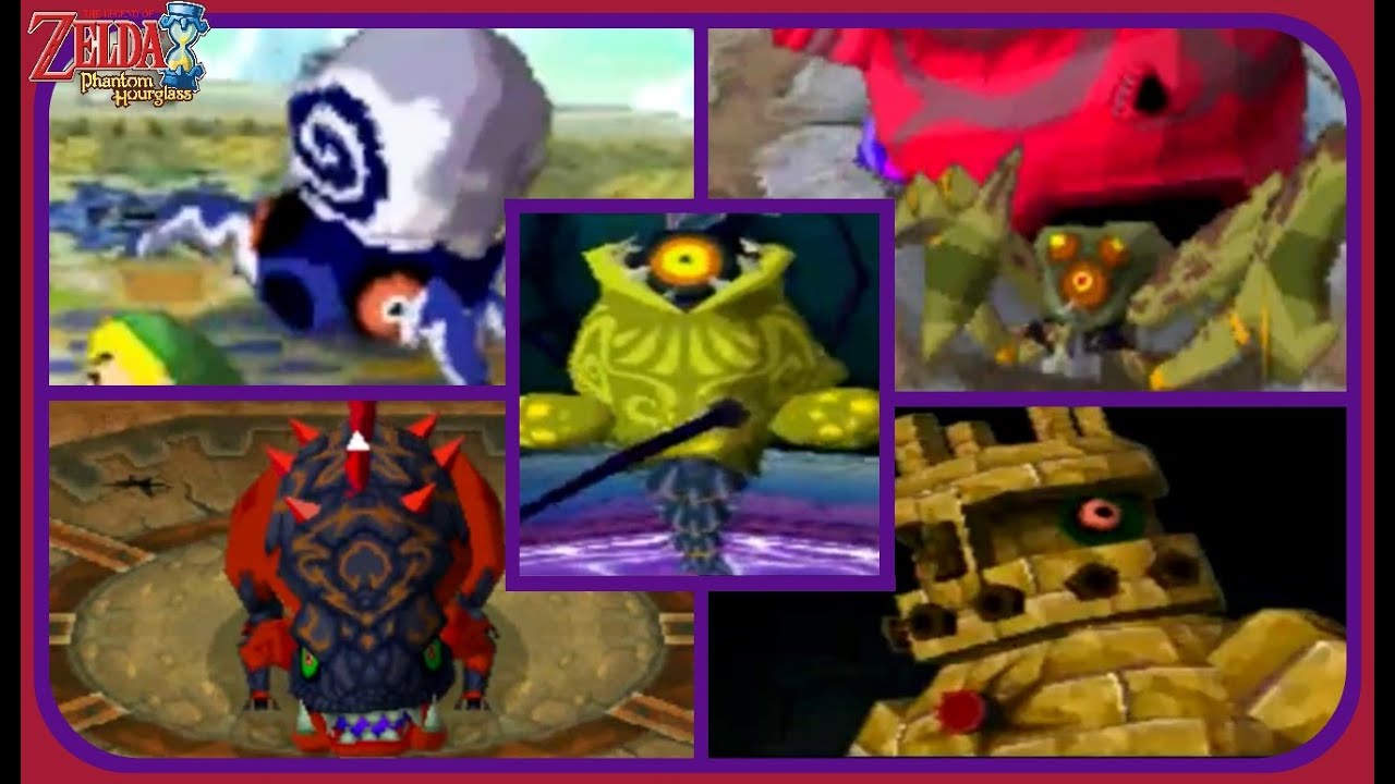 The Legend of Zelda: Phantom Hourglass - All Boss Encounters - NO DAMAGE!!