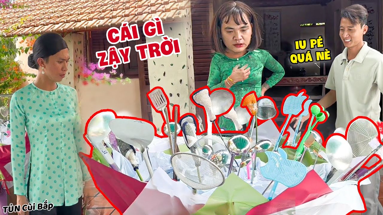 Tặng Vợ Bó Hoa Bự Chà Bá, Thúy Liễu Và Hàng Xóm Ngỡ Ngàng Bật Ngửa | Tủn Cùi Bắp