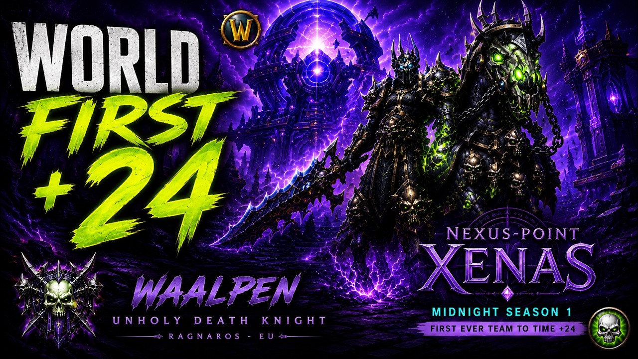 🔥 WORLD FIRST Nexus-Point Xenas +24 | FIRST EVER TIMED | Midnight Season 1 | Unholy DK POV