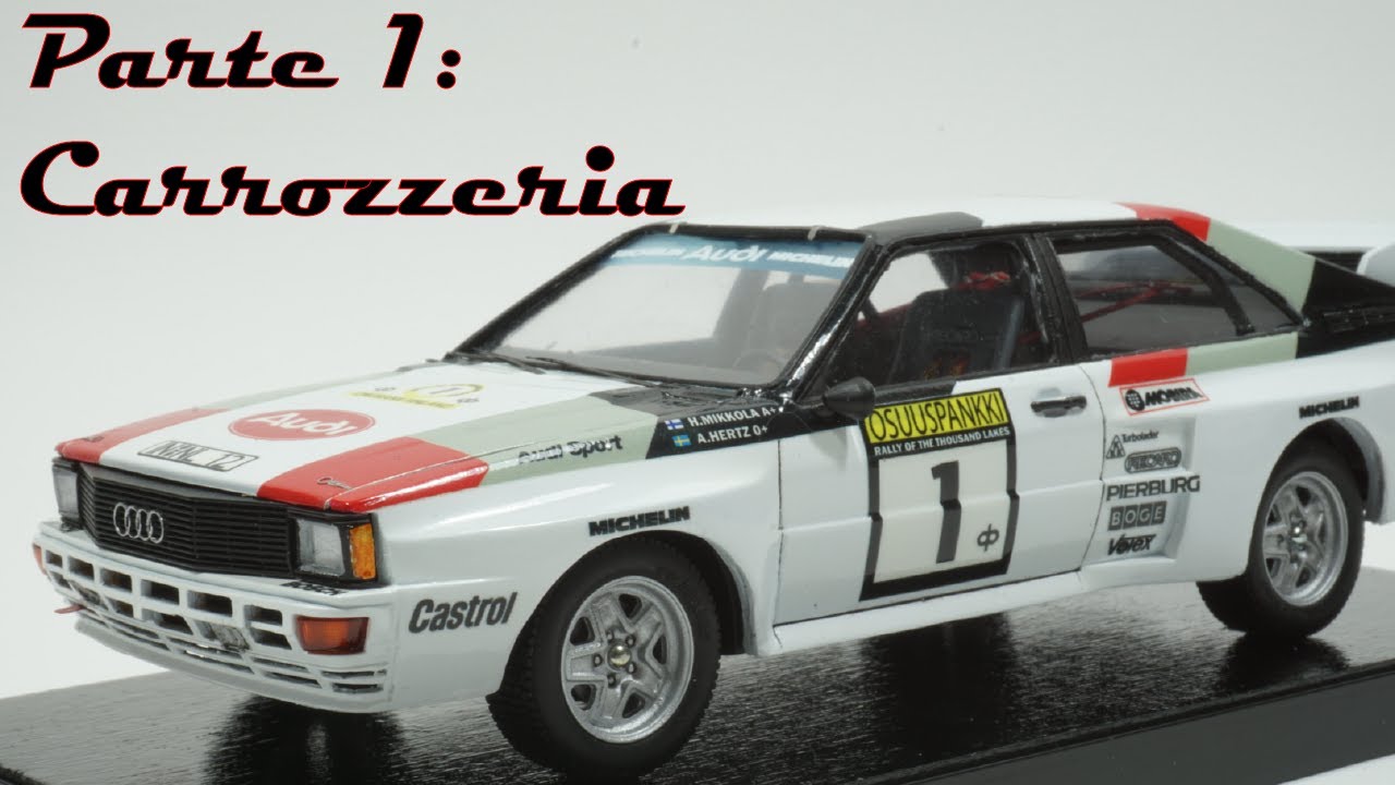 AUDI QUATTRO A2 1983 - TAMIYA MODELLINO 1/24 - CARROZZERIA - MODELLISMO STATICO