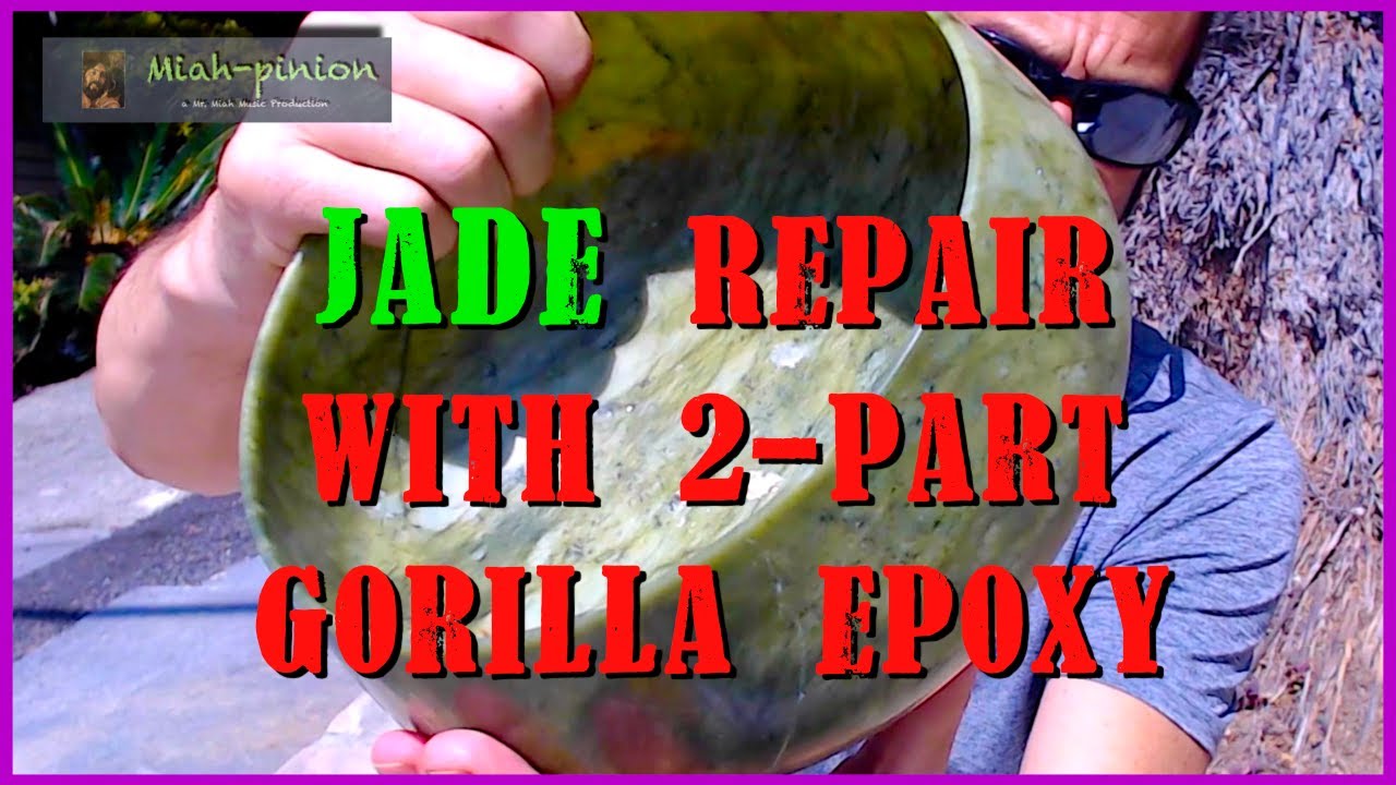 Jade Repair with 2-Part Gorilla Epoxy - Worked Great!