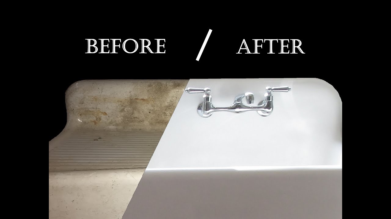 Antique Kohler Cast Iron Farmhouse Kitchen Sink Restoration/Installation