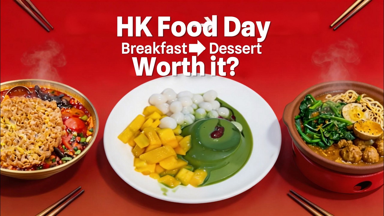 A Full Day of Eating in Hong Kong | Breakfast to Dessert at Local Spots