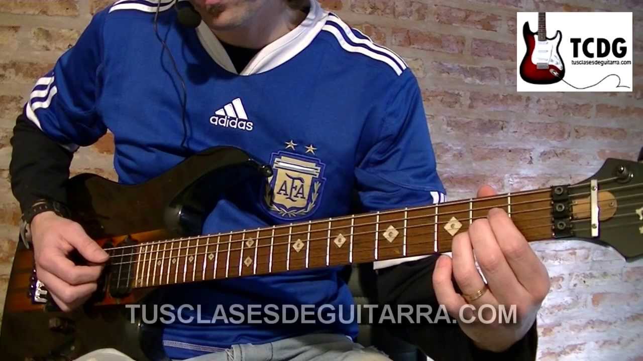 Aprender como tocar De Musica Ligera (Soda Stereo) en guitarra acordes notas la cuerda curso TCDG