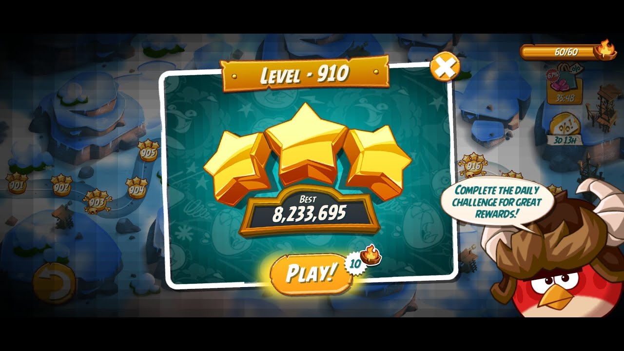 Angry Birds 2 | Rescuer | Level 910 | Hitting Fun | Angry Bird 2 Show