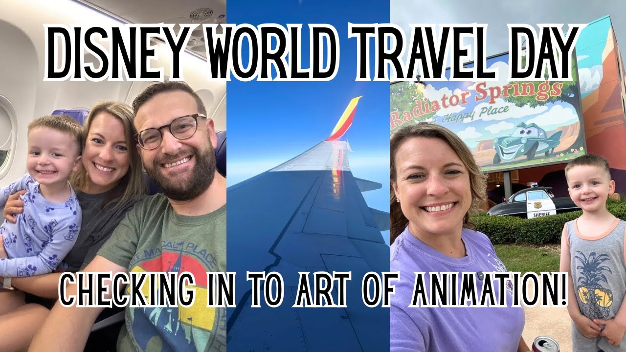 Walt Disney World Travel Day!!! | Art of Animation Cars Suite Room Tour 🚗