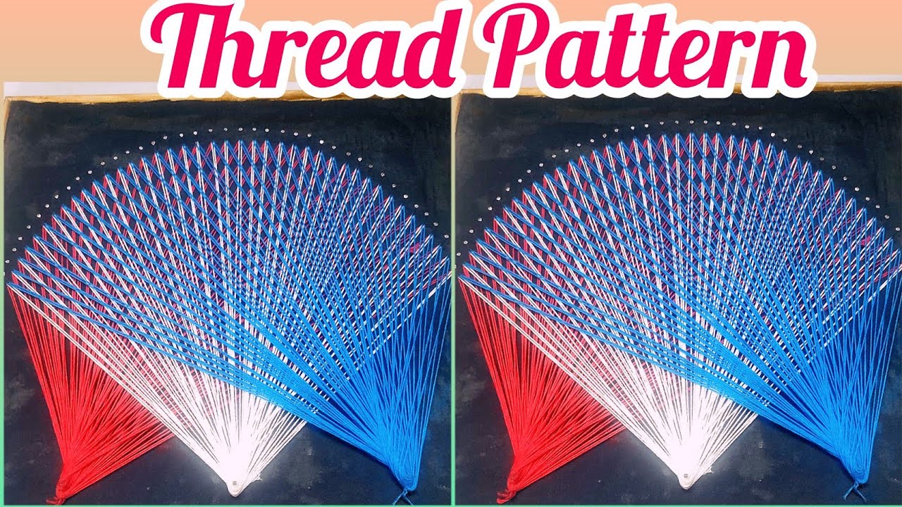 Thread pattern making for school students/work experience fair items/Thread art ideas/pattern-2