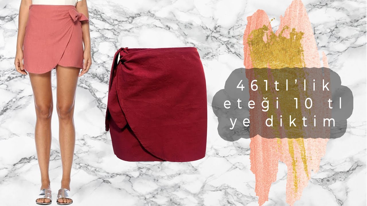 461tl’lik eteği 10tl’ye diktim | Anvelop etek dikimi (kalıpsız) |