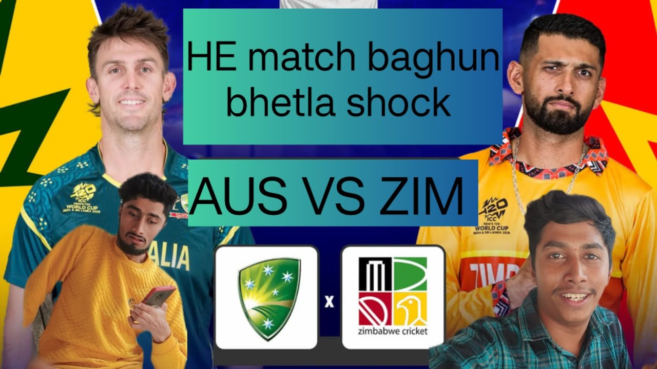 Australia vs Zimbabwe chi match baghun basala shock 😲 || see the highlights on YouTube channel ||