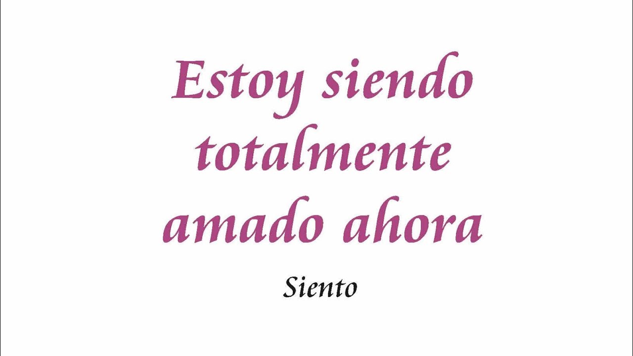 Sesión de enfoque · Estoy siendo totalmente amado