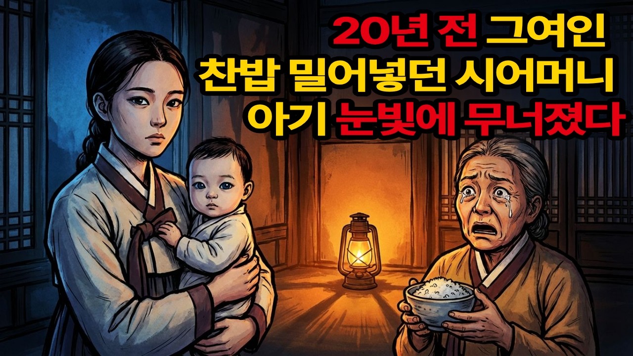 찬밥을 밀어넣던 시어머니가 울기 시작했다