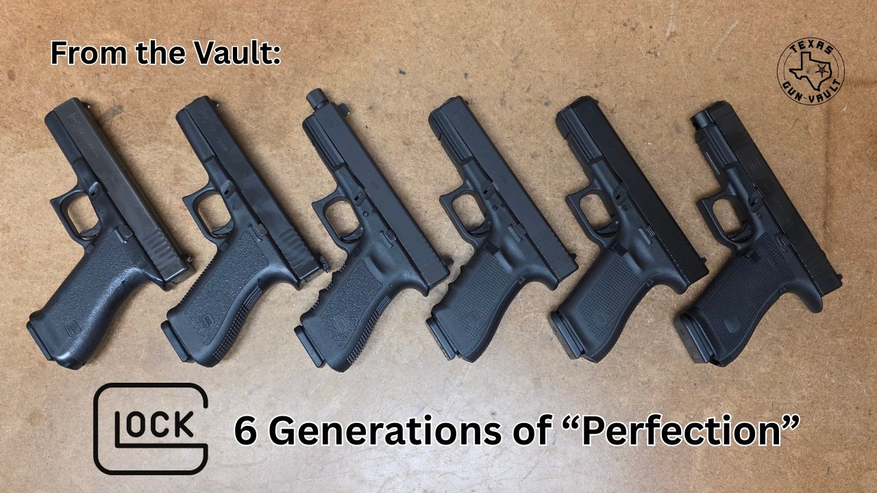 Из архива: Все 6 поколений пистолета Glock (и несколько переходных моделей)