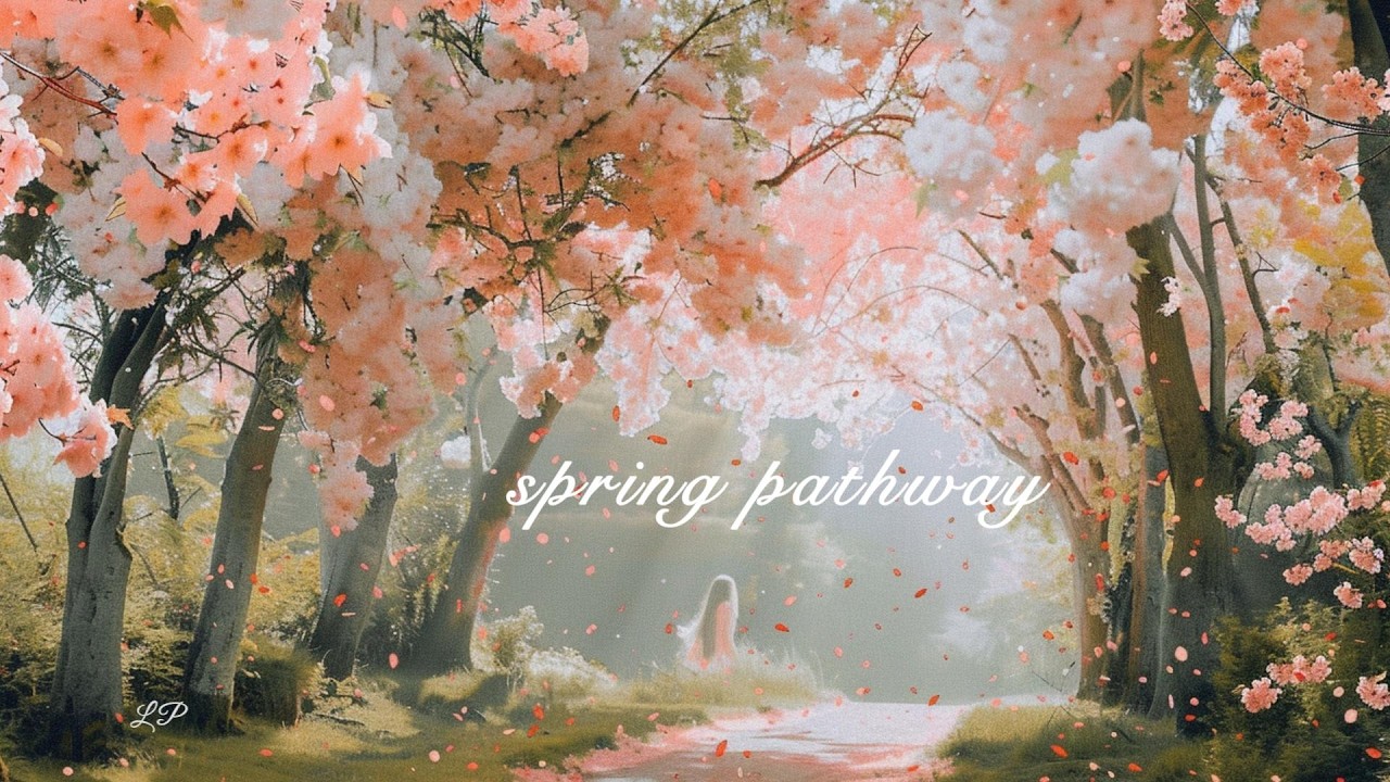 🌸spring pathway🌿 — Piano, Harp & Flute BGM🎵 for reading, studying & calm focus
