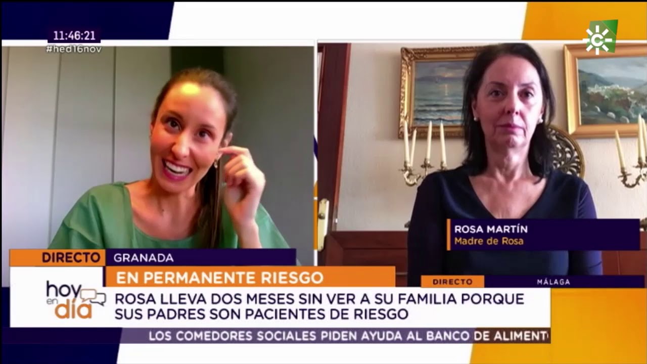 El programa Hoy en Día de Canal Sur sorprende a Rosa María, enfermera del Clínico de Granada