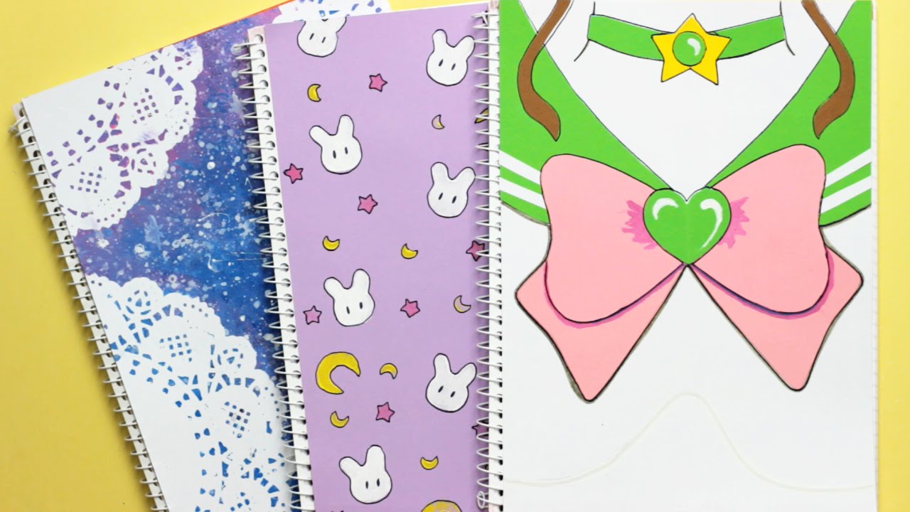 DIY: обложки для ноутбуков Sailor Moon / обратно в школу