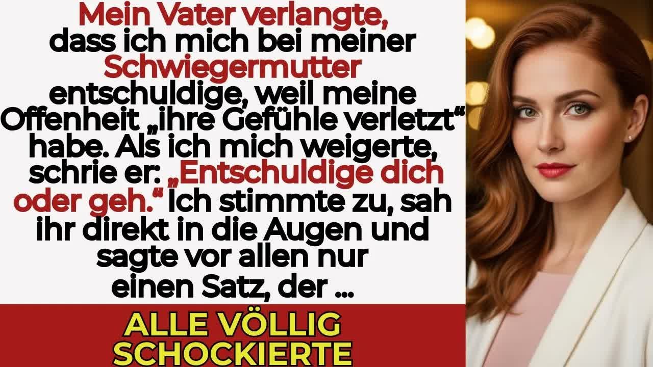 Meine Familie zwang mich zur Entschuldigung bei meiner reichen Schwiegermutter — ich blamierte si