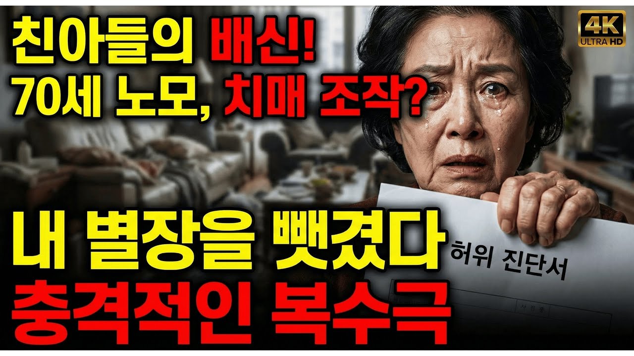 치매 노인으로 몰아 재산을 강탈하려던 자식들, 모든 것을 되찾은 노모의 반격