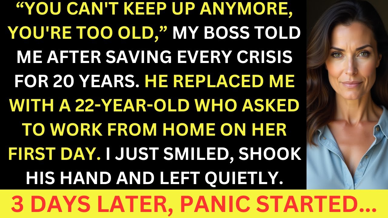My Boss Told Me I Was Too Old To Keep Up After 20 Years Of Loyalty, He Replaced Me With A 22 Y/O...