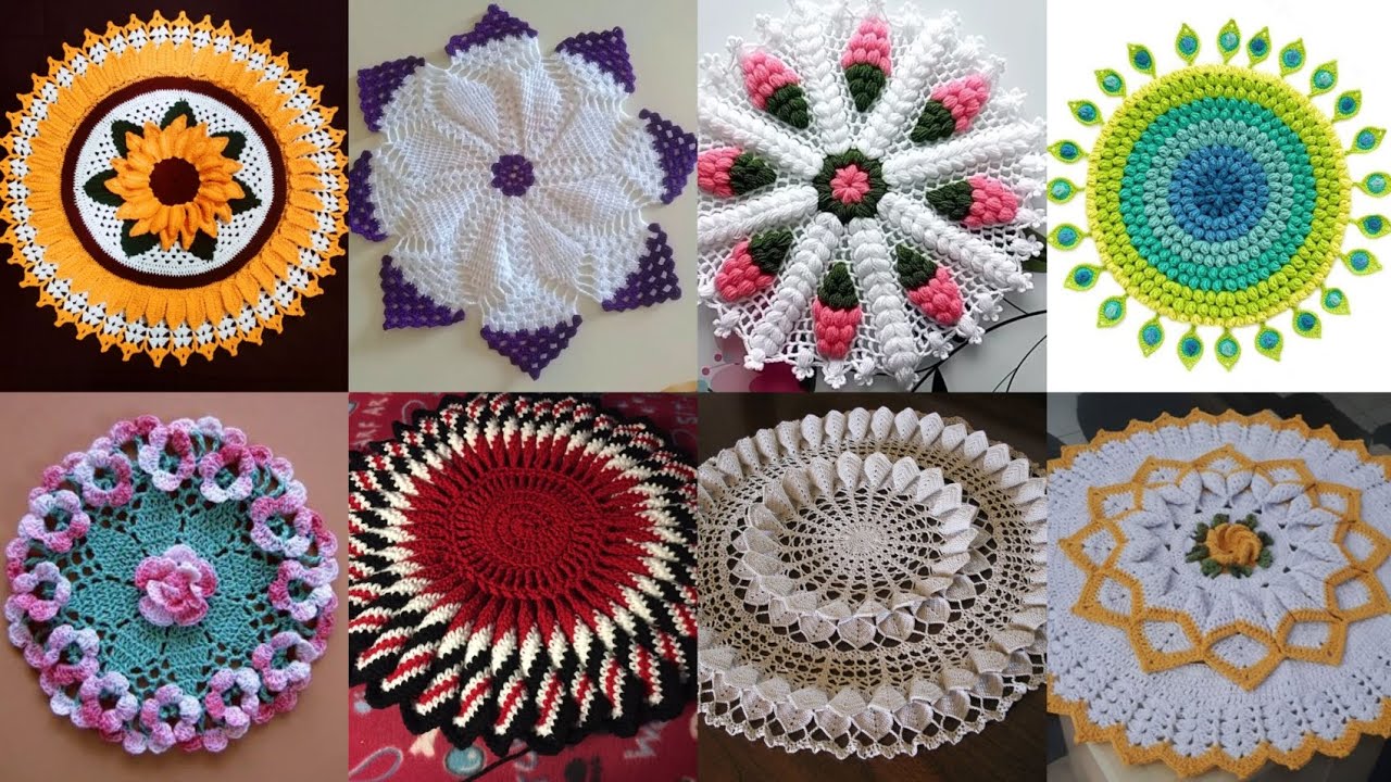 Very beautiful crochet circular table runner new design ideas 2026