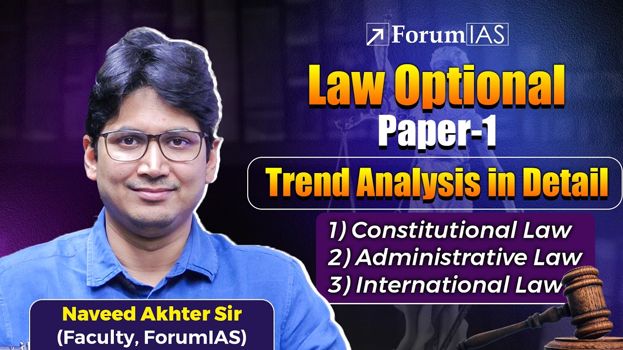 UPSC Law Optional Paper 1 Trend Analysis by Naveed Sir | Law Optional Simplified | ForumIAS