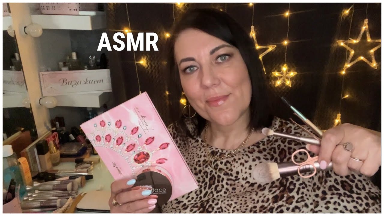 ASMR💄УСЫПЛЯЮЩИЙ МАКИЯЖ💆🏻‍♀️ОФОРМЛЕНИЕ БРОВЕЙ/САЛОН КРАСОТЫ💄 РОЛЕВАЯ ИГРА😴