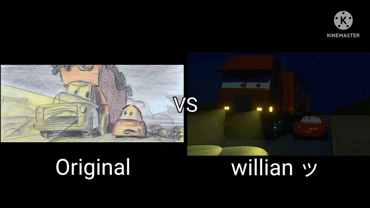Cars Deleted Scene - Lost (Storyboard Comparisons)