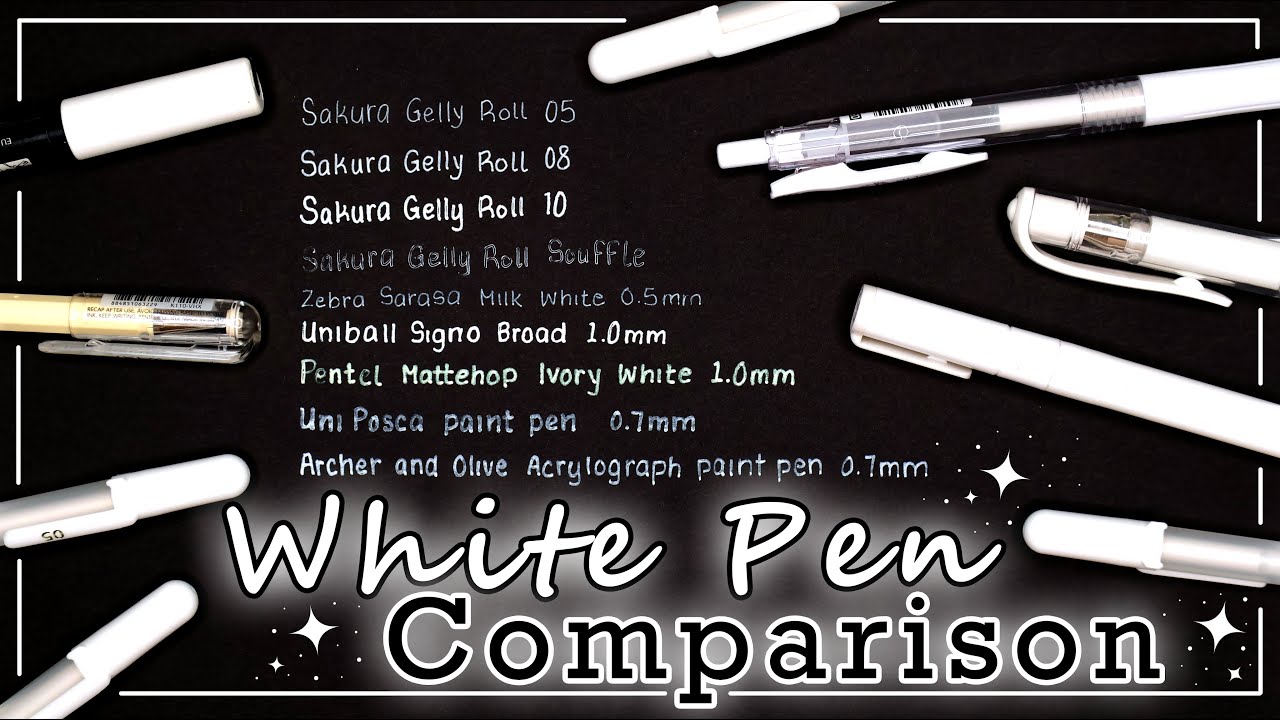 Which White Pen is Best? | White Pen Comparison