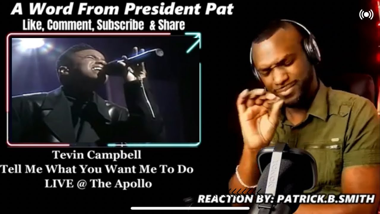 Tevin Campbell - Tell Me What You Want Me To Do - Live  @ShowtimeAtTheApollo   -REACTION VIDEO