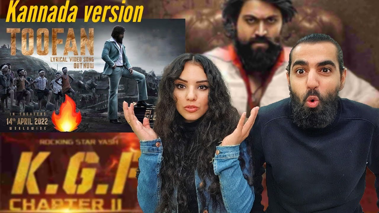 🇮🇳 ARAB COUPLE REACTING TO TOOFAN SONG!! 💥🔥 KGF Chapter 2 | Rocking Star Yash | Prashanth N | Ravi B