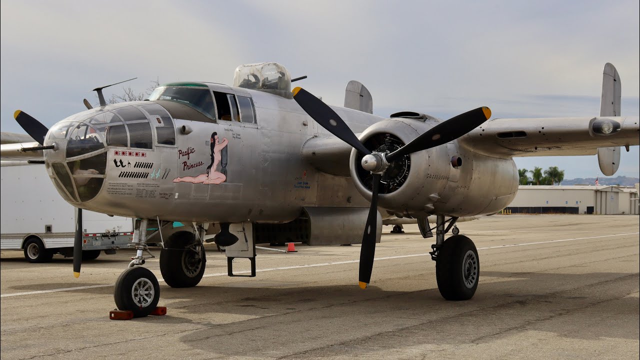 North American TB-25N at Chino Airport (CNO) on 11-29-2024.