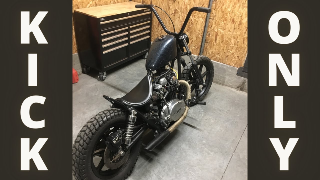 KICK ONLY yamaha xs650 bobber chopper .