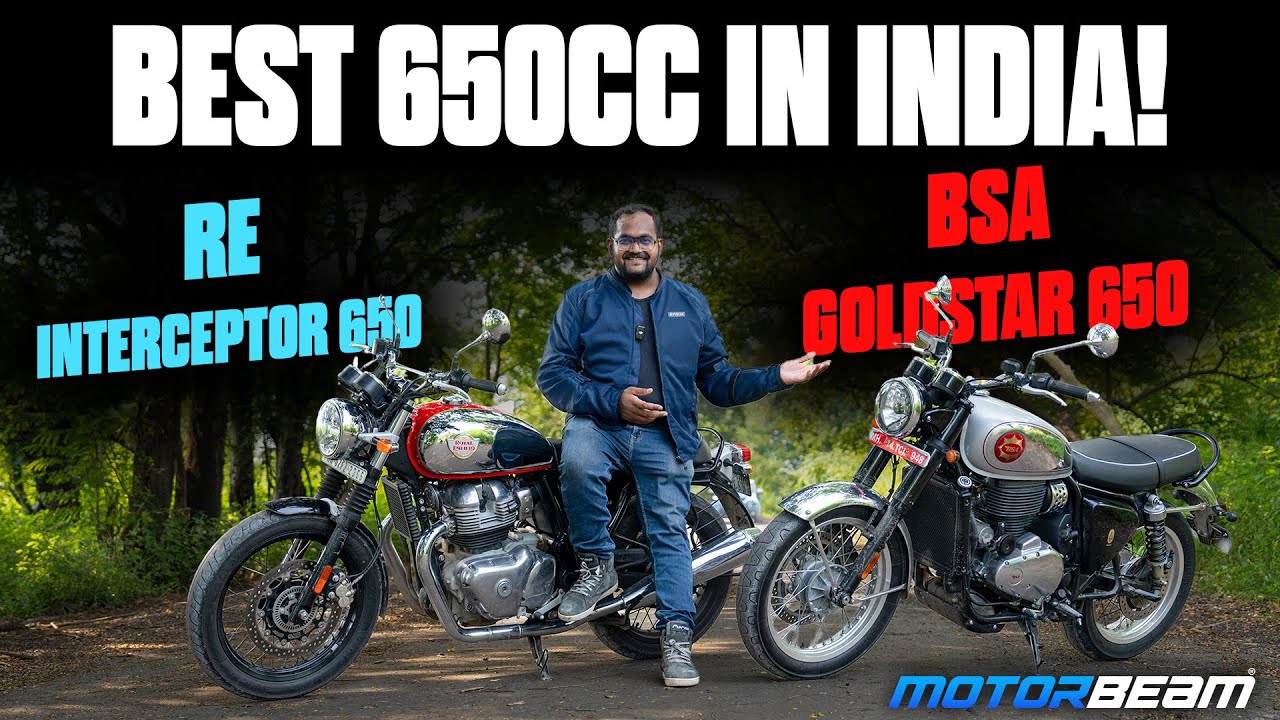 RE Interceptor 650 vs BSA Goldstar 650 - Classiest 650 In Town! | MotorBeam