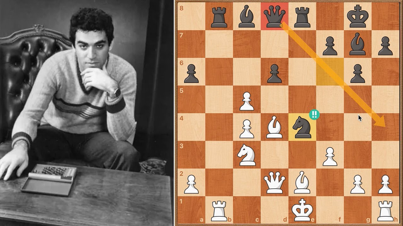 🎁 El D&Iacute;A que KASPAROV (13) HUMILL&Oacute; en Ajedrez con 1 CABALLO 'gratis'