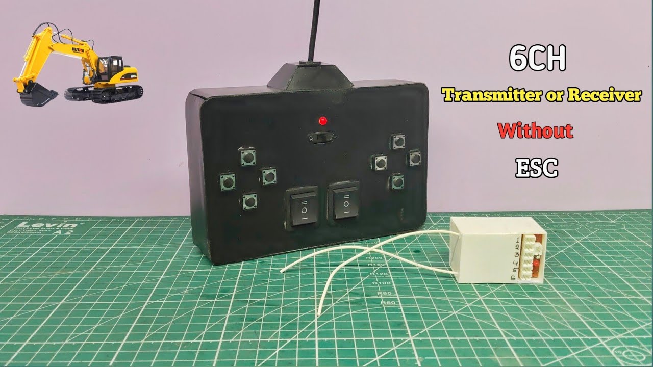 6 Channel Transmitter or Receiver Making At Home 🔥🔥rc remote control kaise banaye / rc remote making