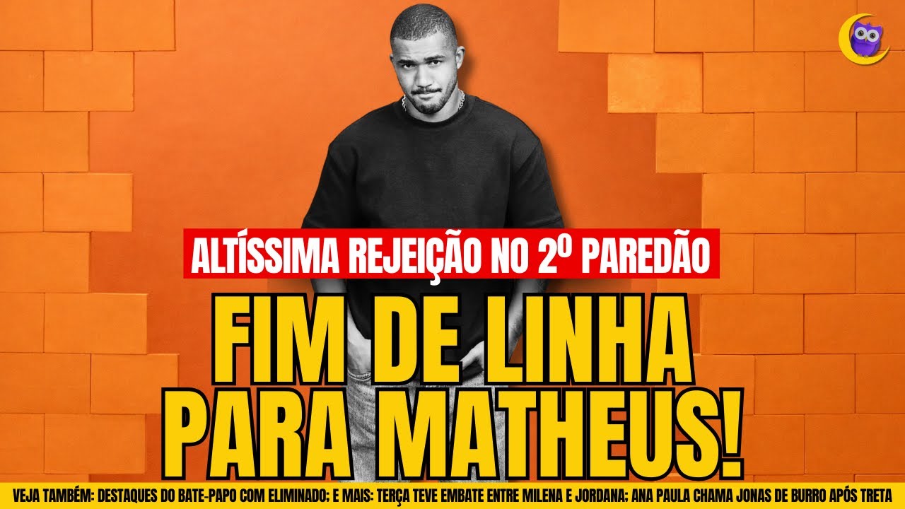 🔴BBB26: MATHEUS ELIMINADO NO 2º PAREDÃO COM REJEIÇÃO; BATE-PAPO COM O ELIMINADO!!!