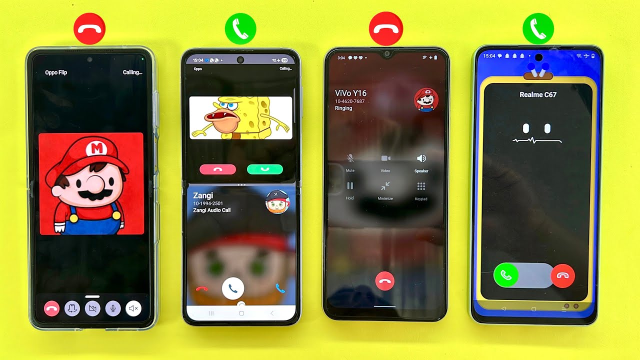 Incoming & Outgoing Calls Social Media Twinme + Zangi Vs JusTalk + JusTalk Kids/ Realme Samsung OPPO