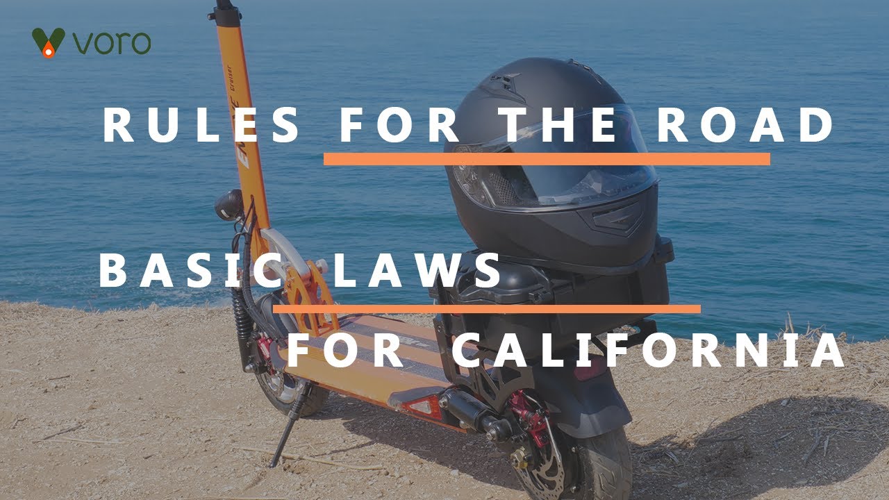 Basic rules for Scooter riding in California