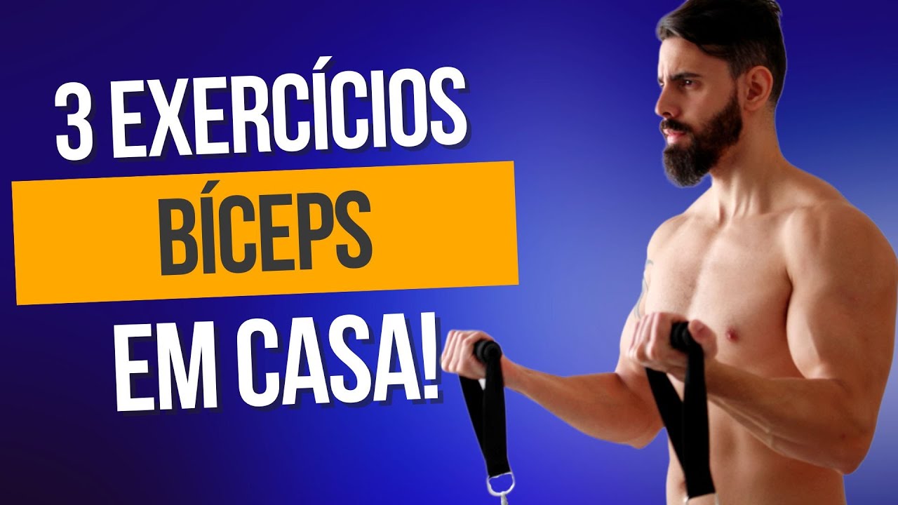 TREINO DE BÍCEPS COM ELÁSTICOS *treino completo*