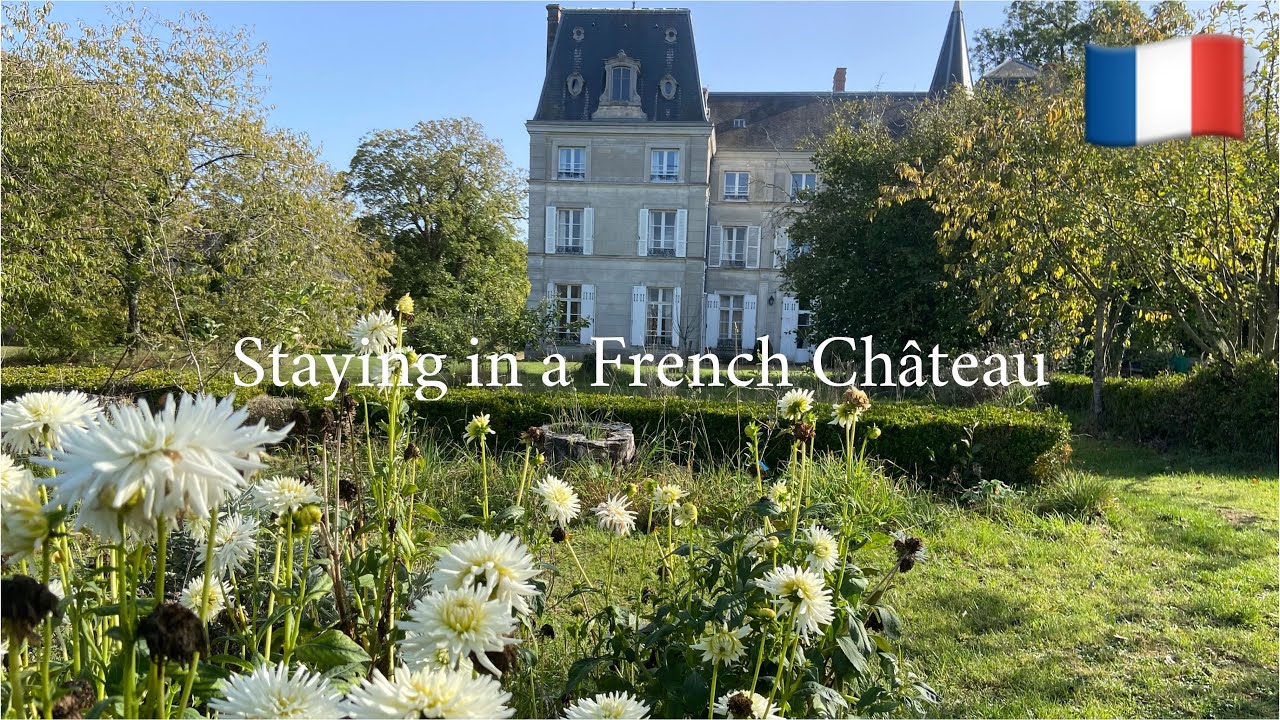 #63 フランス旅行Vlog後編 | 古城に泊まる旅 | 英国人オーナーさんが経営するチャーミングでアットホームなシャトー | 素敵なアンティーク、ダリアの咲くポタジェ、オークとブナの森