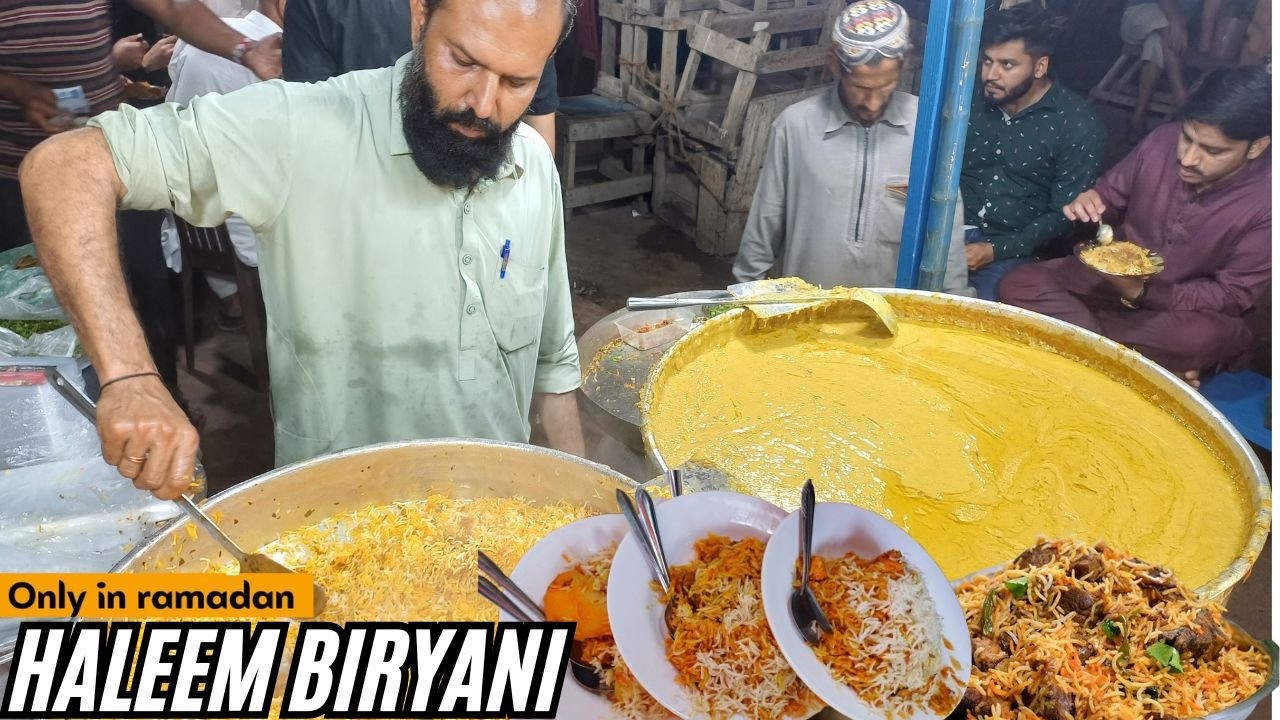 Ramzan Street Food Rehan Shikra Special Haleem Biryani l Iftar Se Sehri Tak Night Life in Ramadan