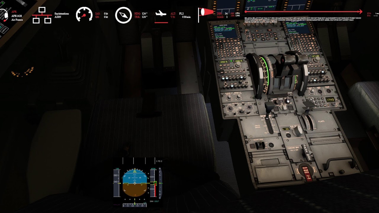 X-Plane 12 12.4 b4 Toliss Airbus A320 Paris/Porto LFPG/LPPR  Say intentions - Traffic Global