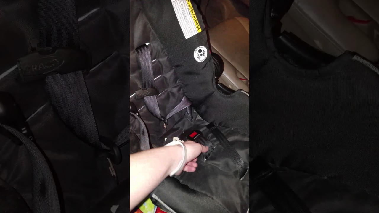 Loosen straps on car seat