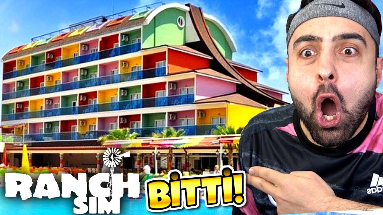 KULE BULUTLARDA ! RENGARENK BOYADIK 😱 İÇ DIŞ OTEL BİTTİ ! RANCH SİMULATOR 2